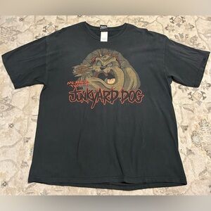 Vintage Looney Tunes Harley Davidson T-Shirt Meaner Than A Junkyard Dog Y2K